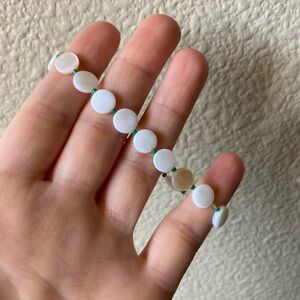 Elegant White Shell Beaded Bracelet